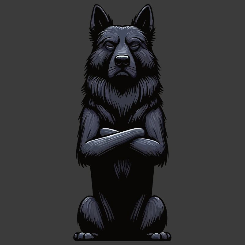 Schwarzer Schäferhund Schäferhundbesitzer 