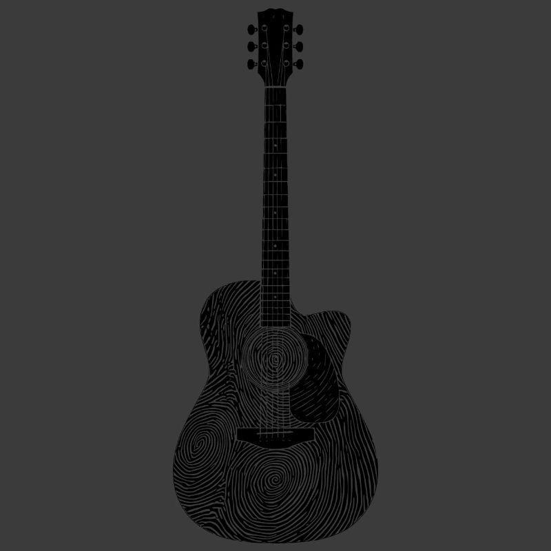 Stolzer Gitarrist Musiker Gitarre