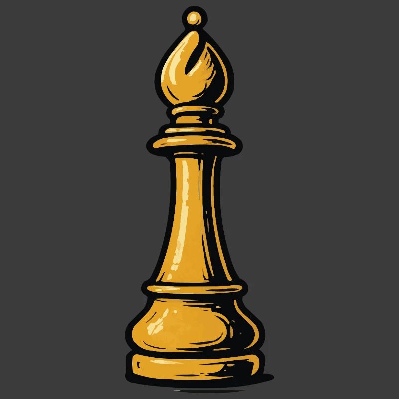 Goldener Läufer Schach-Icon