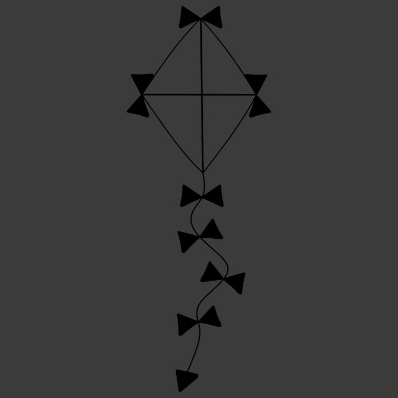 Drachen schwarz Herbst