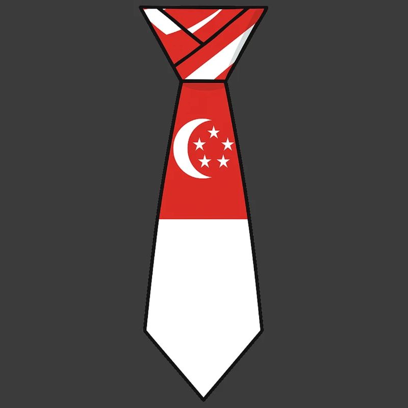 Cravate de Singapour – Conception du drapeau