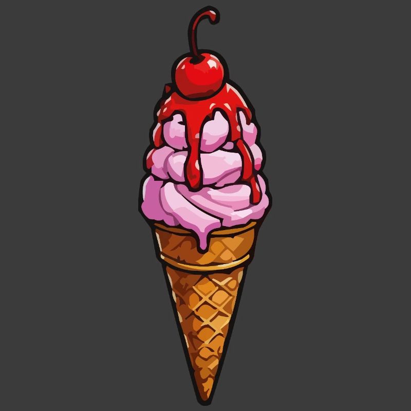 Kirsche Erdbeere Eiscreme