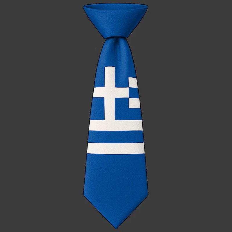 Griechenland-Krawatte – Flaggendesign