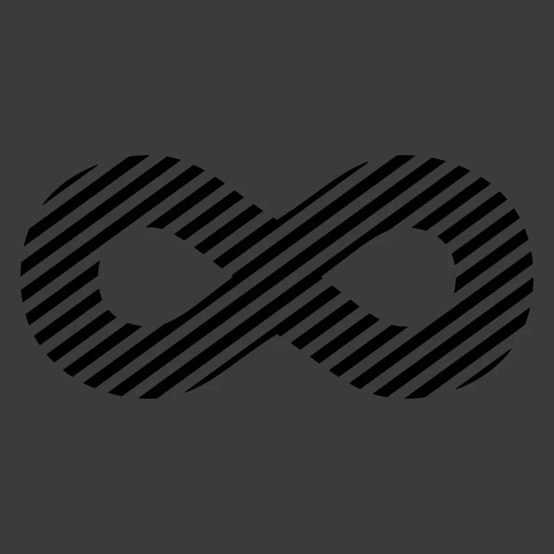 Infinity sign - pattern stripes