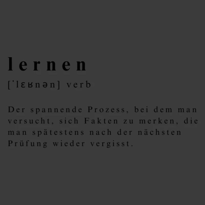 Lernen - Verb - Definition - Lautschrift