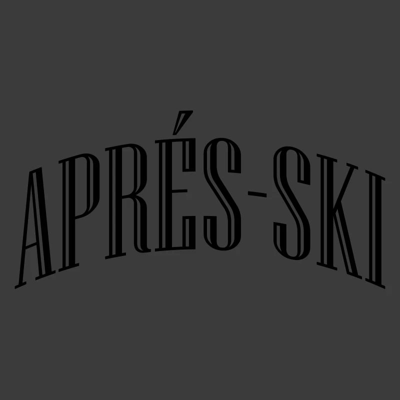Apres Ski Schriftzug