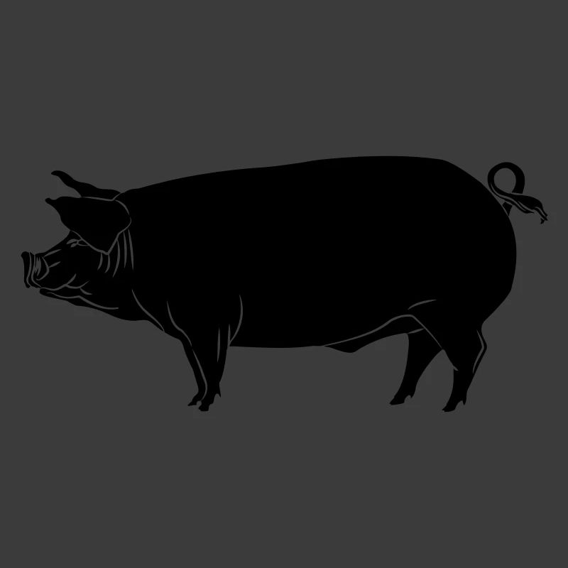 Schweinsschatten-Bild-Logo