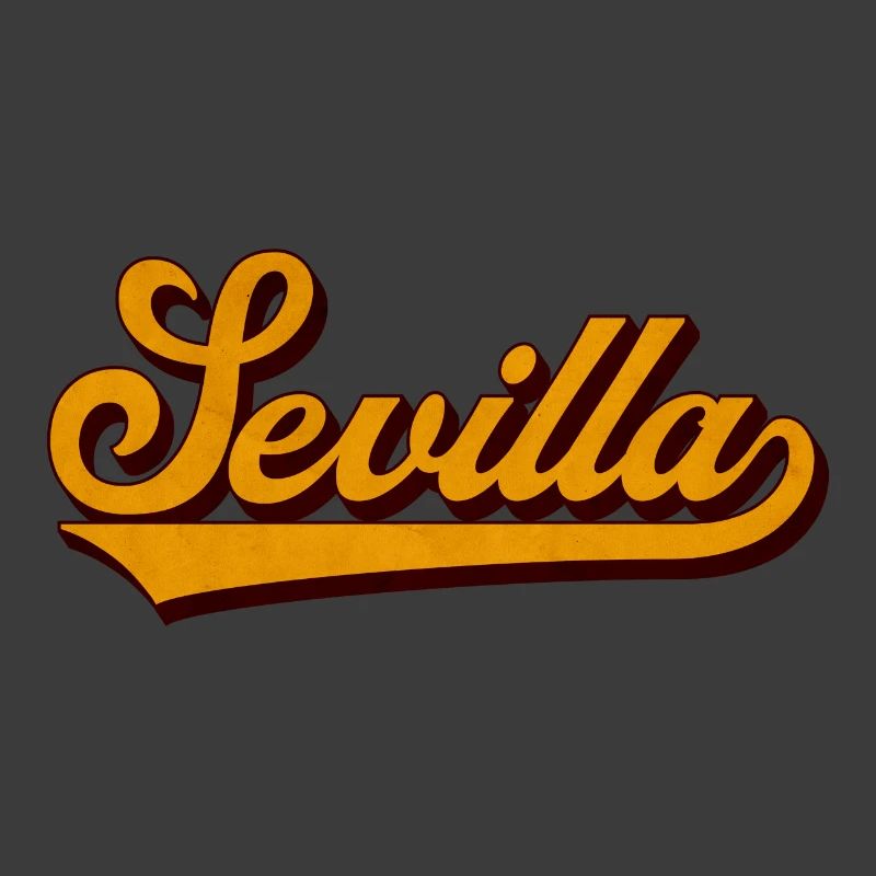 Sevilla Retro Script Yellow