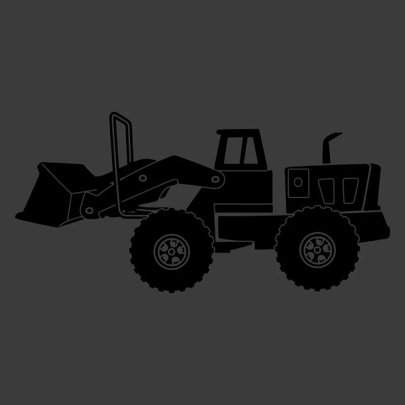 Transparenter Bulldozer