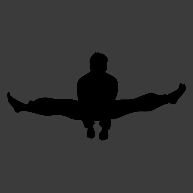 Karate oder Taekwondo Double Kick Schatten