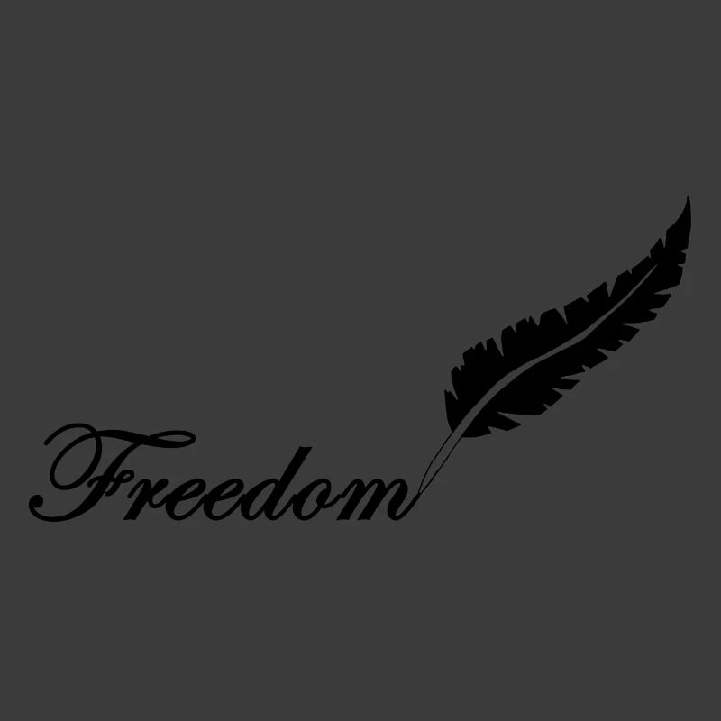 Black feather and freedom