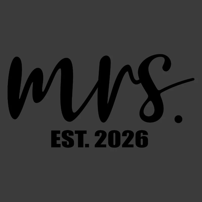 Minimalismus-Braut Mrs. 2026
