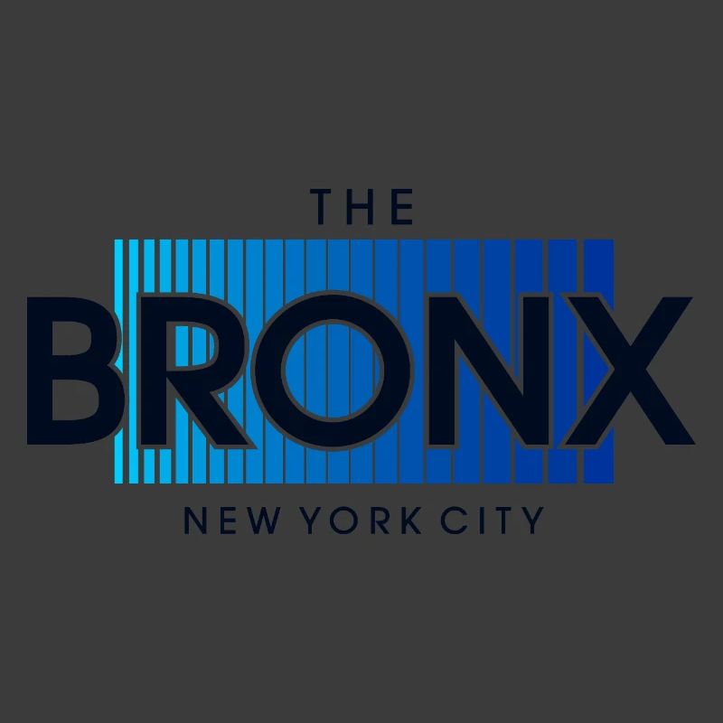 Bronx Skyline Blau Farbverlauf