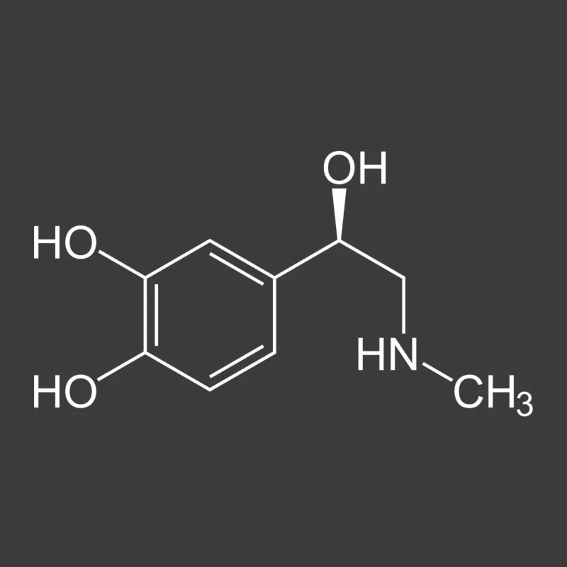 Adrenaline structural formula