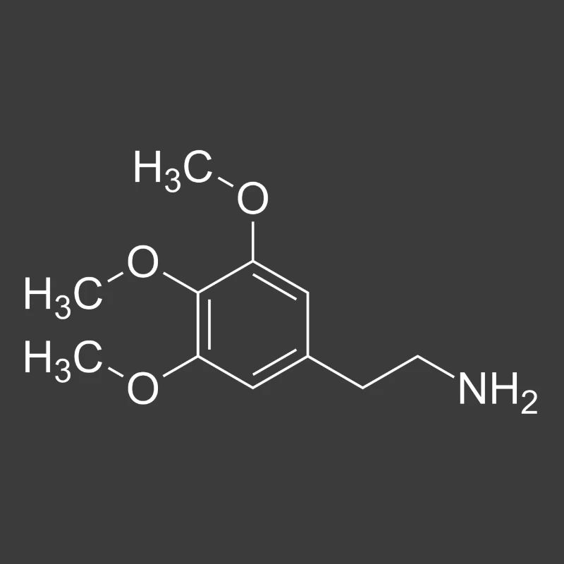 Mescalin Meskalin Strukturformel