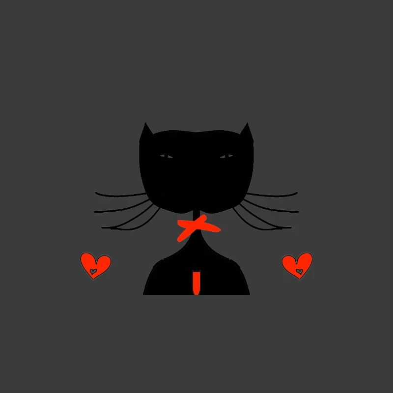schwarze katze