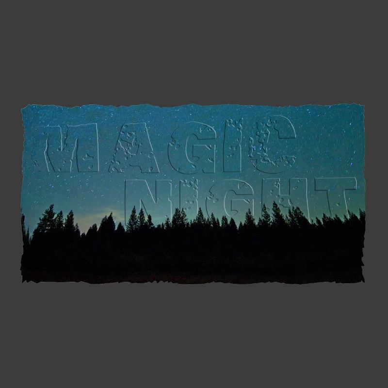 Magic Night | Nachthimmel mit Wald (2. Upload)