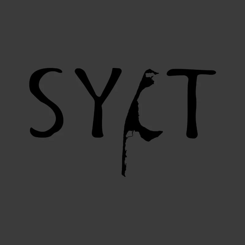 Sylt Wort schwarz