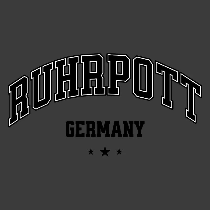 Ruhpott Heimat Germany Schriftzug