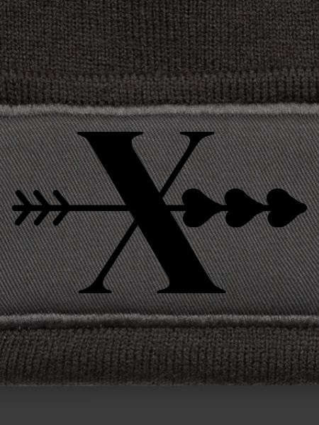 Buchstabe x Herzpfeil
