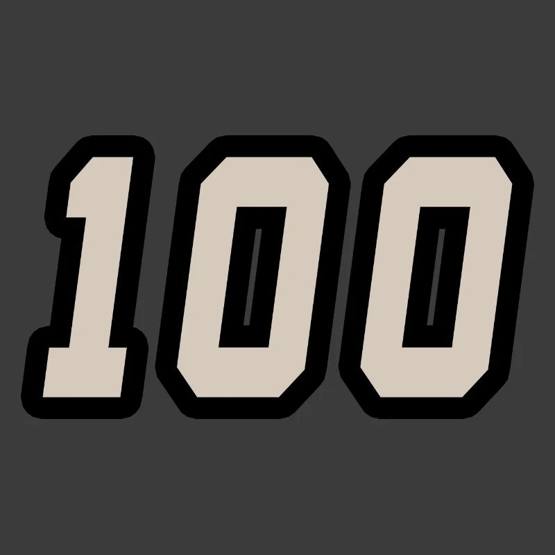 Zahl einhundert 100