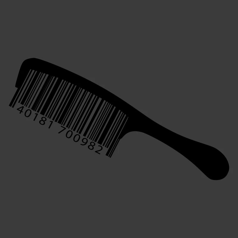 Illustration comb with barcode