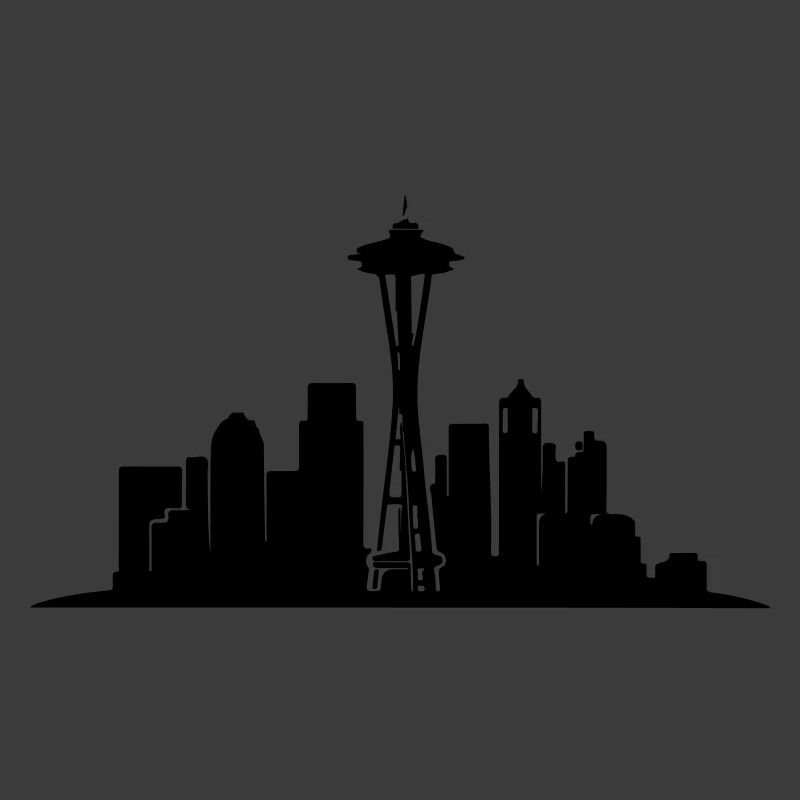 Seattle Skyline Silhouette