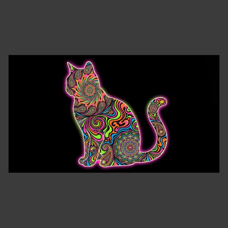 Psychedelic Cat Patterns
