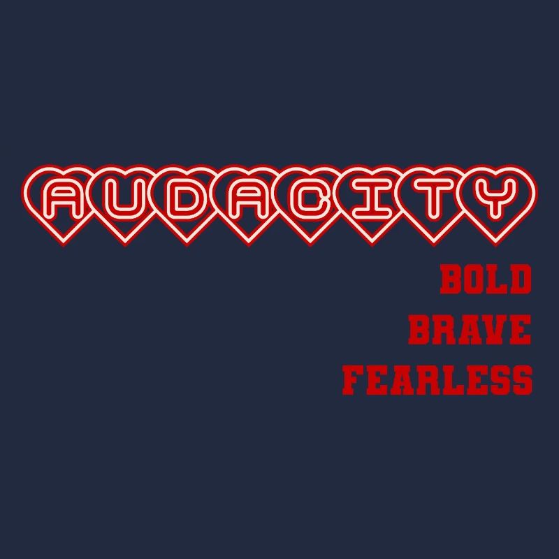 Mutige Ehrliche Herzensbindung Design, Statement 