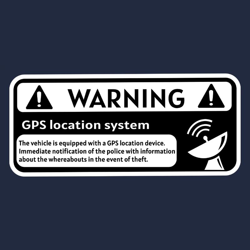 GPS Alert Sticker