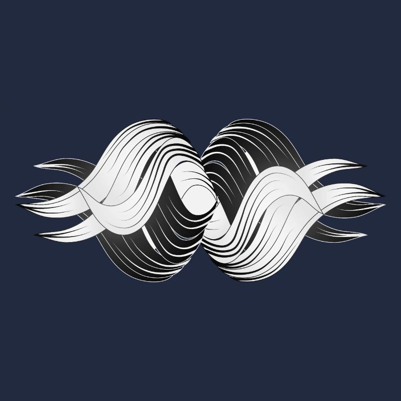 Formes abstraites – Design dynamique en noir et blanc