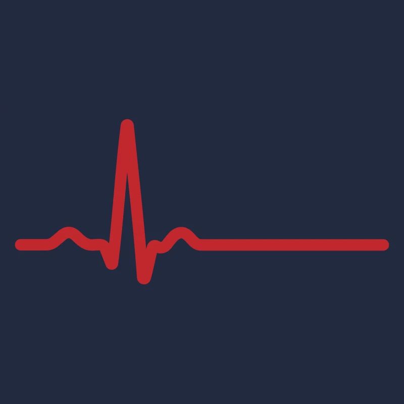 Rotes EKG-Liniensymbol