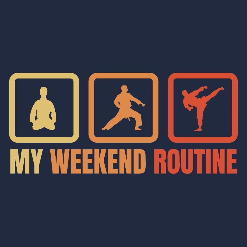 Karateka Wochenendroutine
