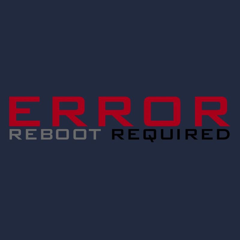 Error: Reboot required