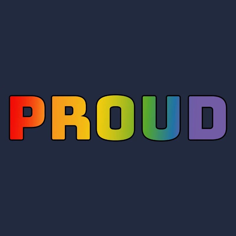 Rainbow proud black