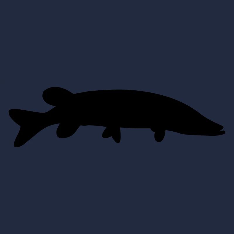 Fisch-Silhouette Hecht