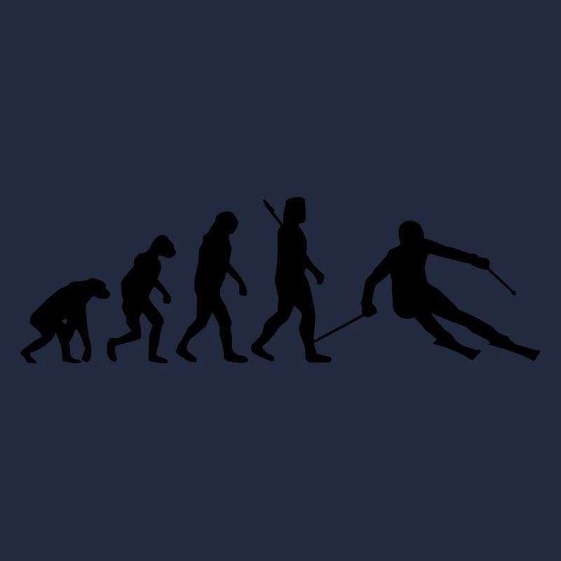 Evolution Skifahrer