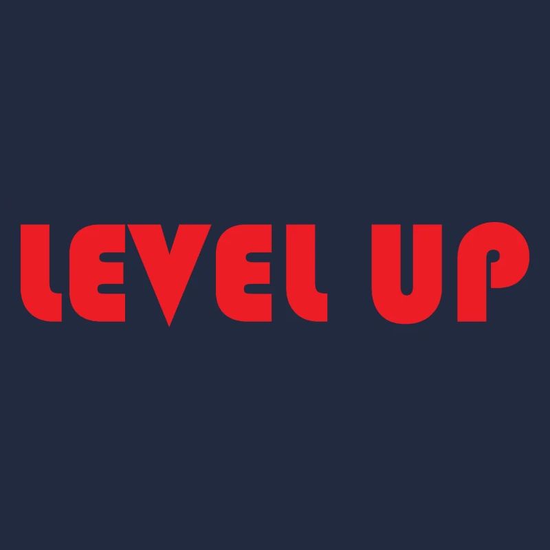 LEVEL UP-Roter Text