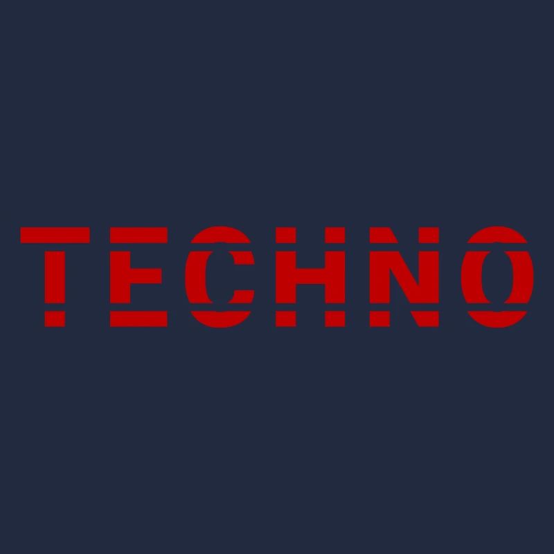 Techno lettering design for ravers and electro