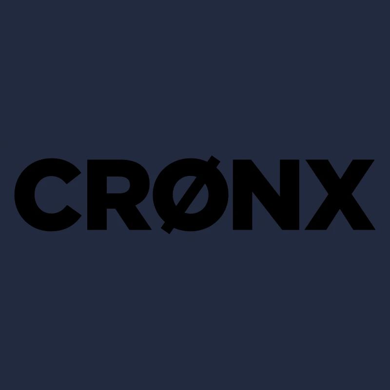 Cronx Brand Tee - Black/Neon Orange