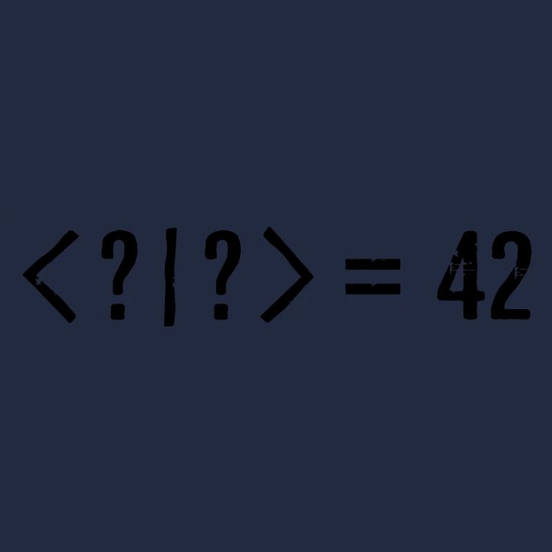 Best Quantum Joke Ever: Bra-Ket = 42 (Grunge)