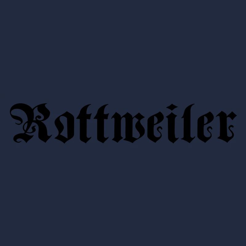 Rotweiler Schrift