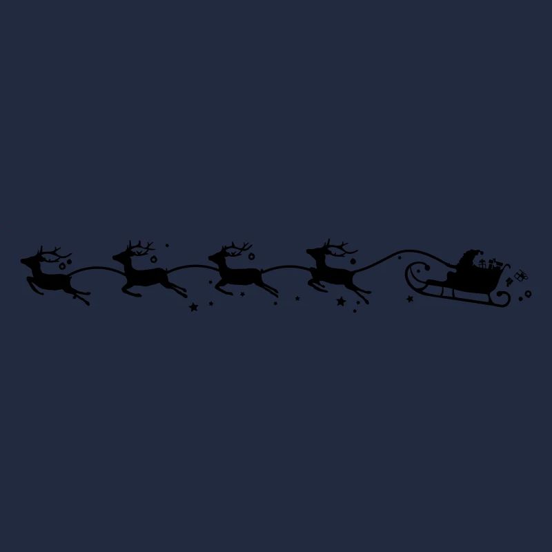 Weihnachten - Schlitten Elche