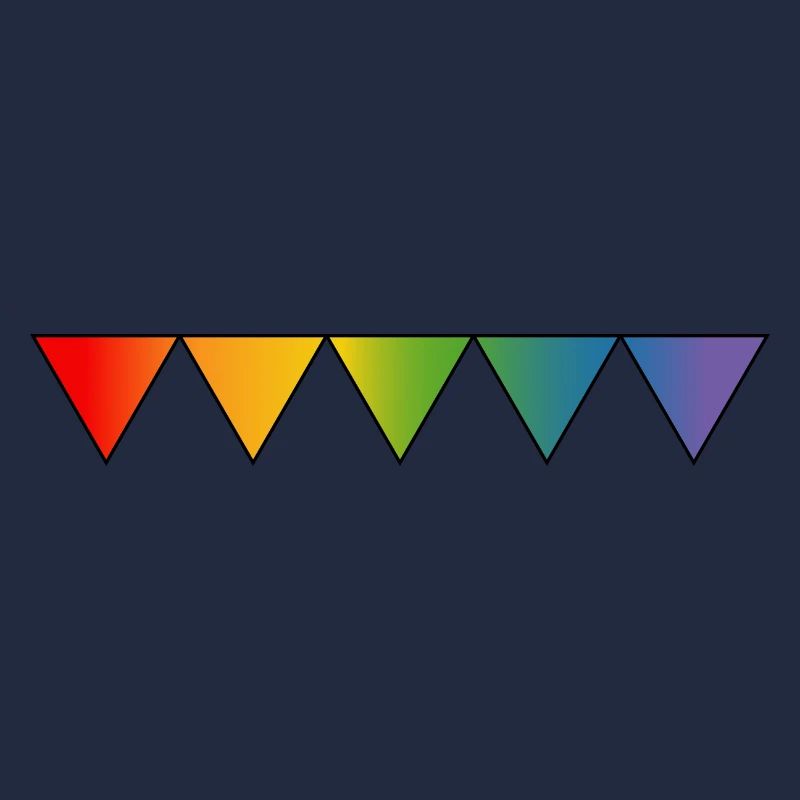 Regenbogen queer triangles