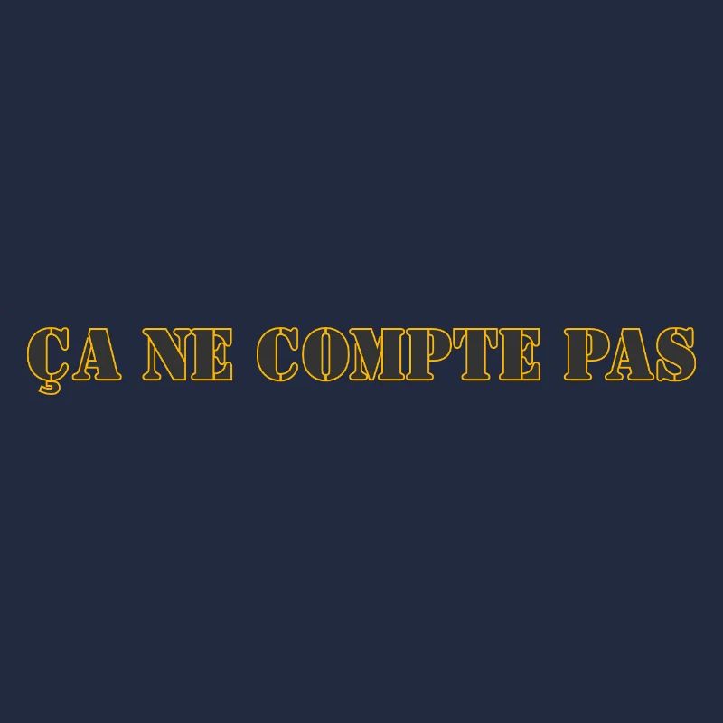 ÇA NE COMPTE PAS
