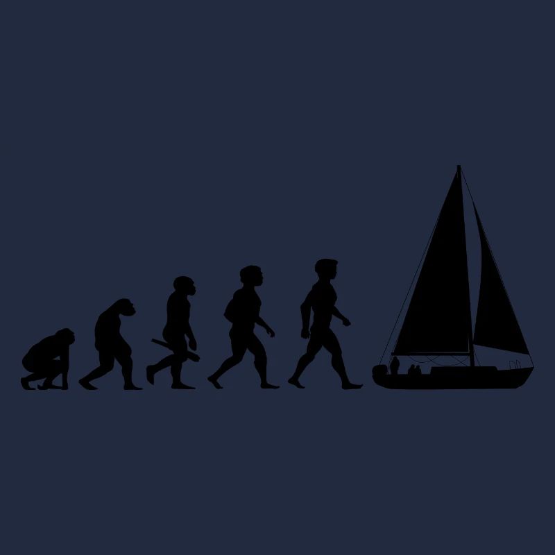 Evolution sailing sailboat sailing ship
