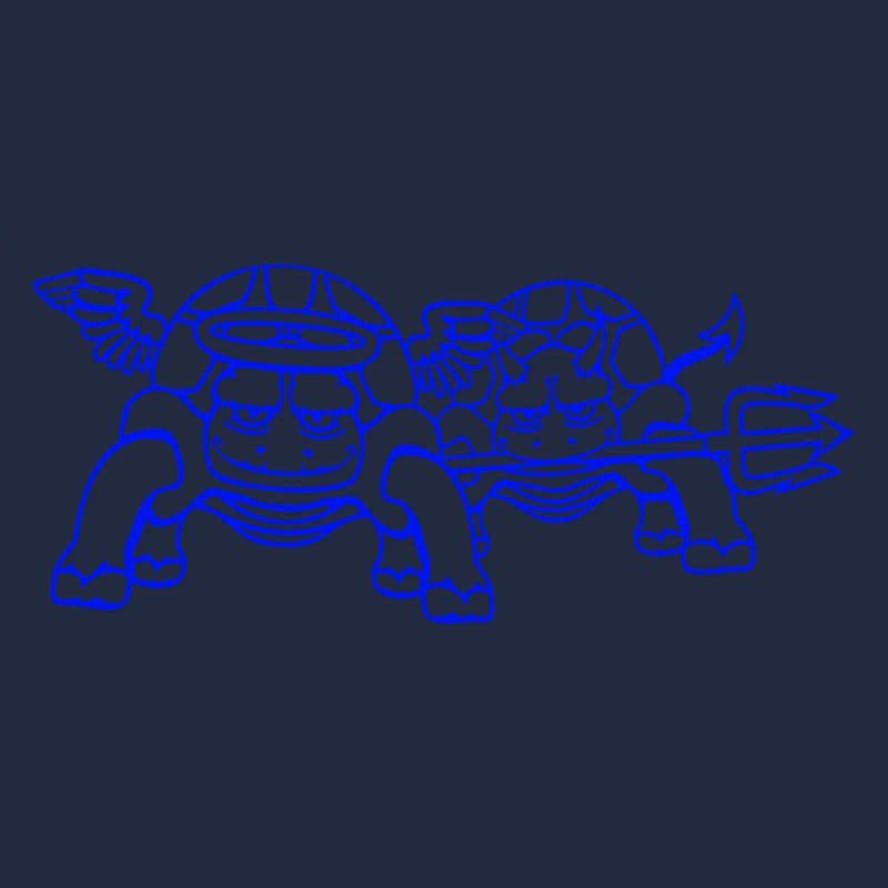 2 Tortues Conscience Équipe Devil Angel Mal Bien