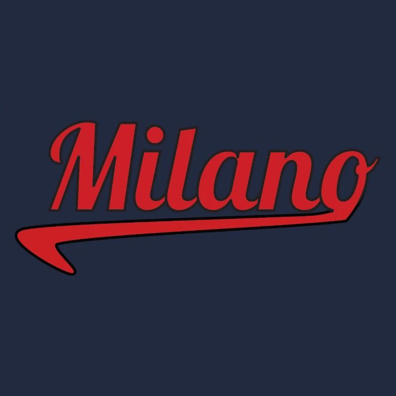 Milano Script Emblem Swoosh