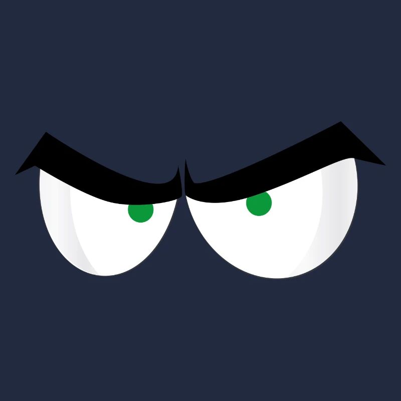 Verärgerte Augen