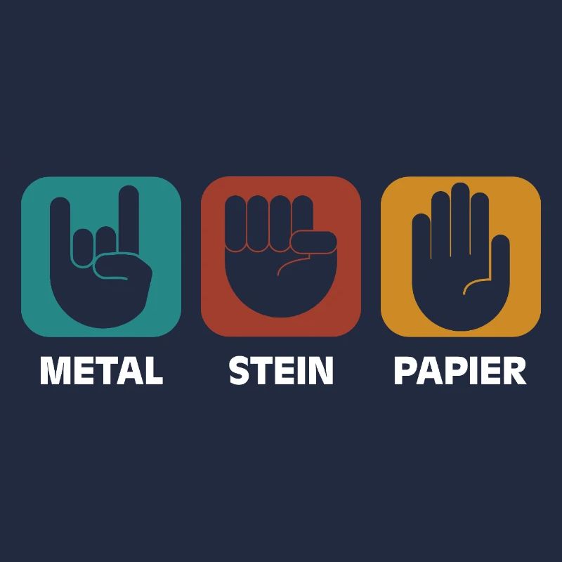 Metal Stein Papier